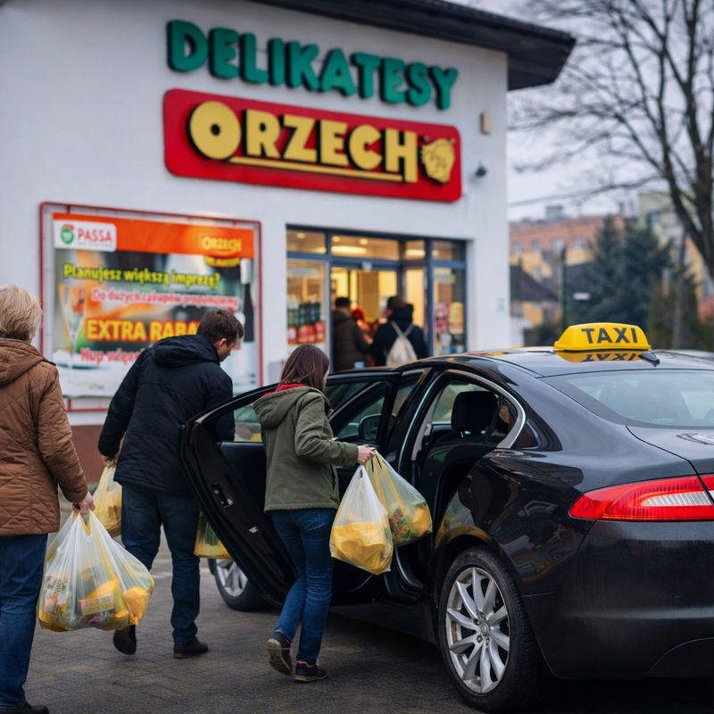 RRS Taxi na zakupy w sklepie Orzech